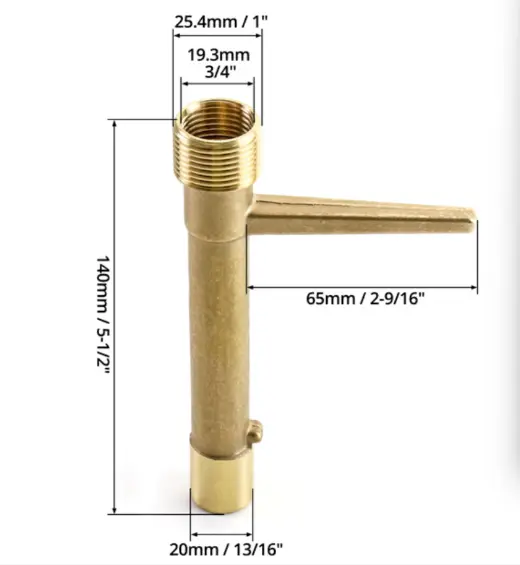 Quick brass water intake valve Quick brass water intake valve