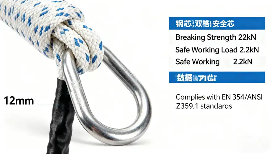 Steel Core Twin-Loop Safety Rope