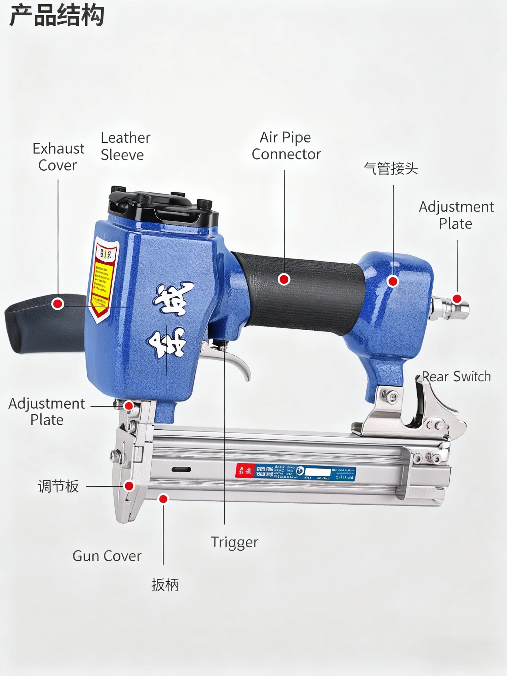 Pneumatic Straight Nail Gun Pneumatic Straight Nail Gun