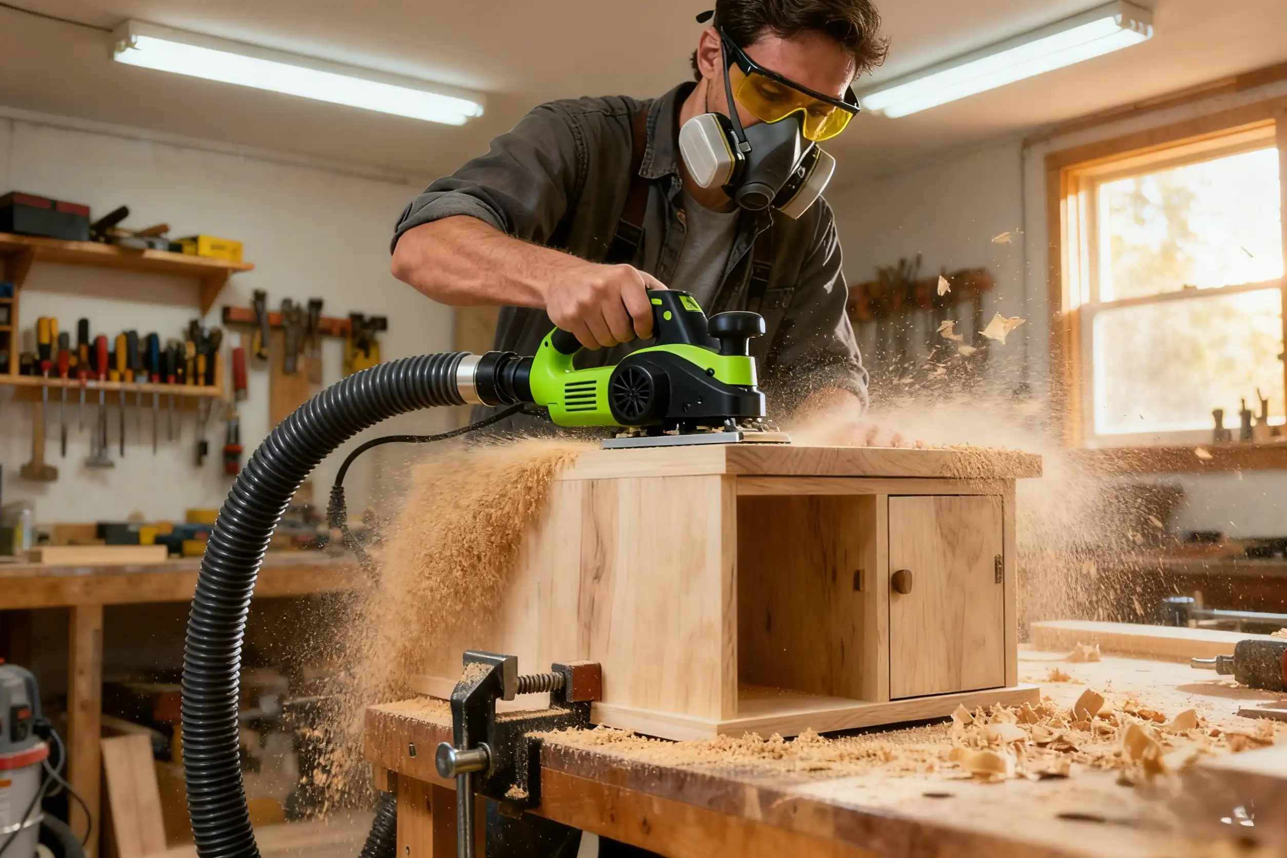 hand held power planer