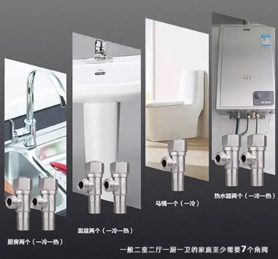 Hot and Cold Universal Angle Valve