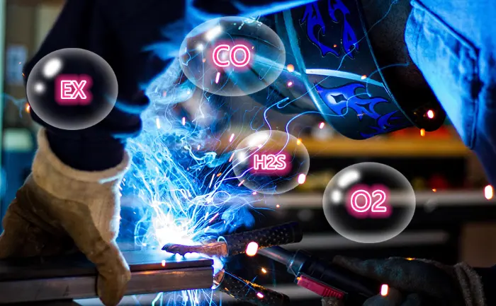 Four-in-one gas detector Four-in-one gas detector