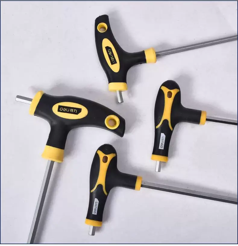 Plastic-Handle T-Type Hex Key Wrench