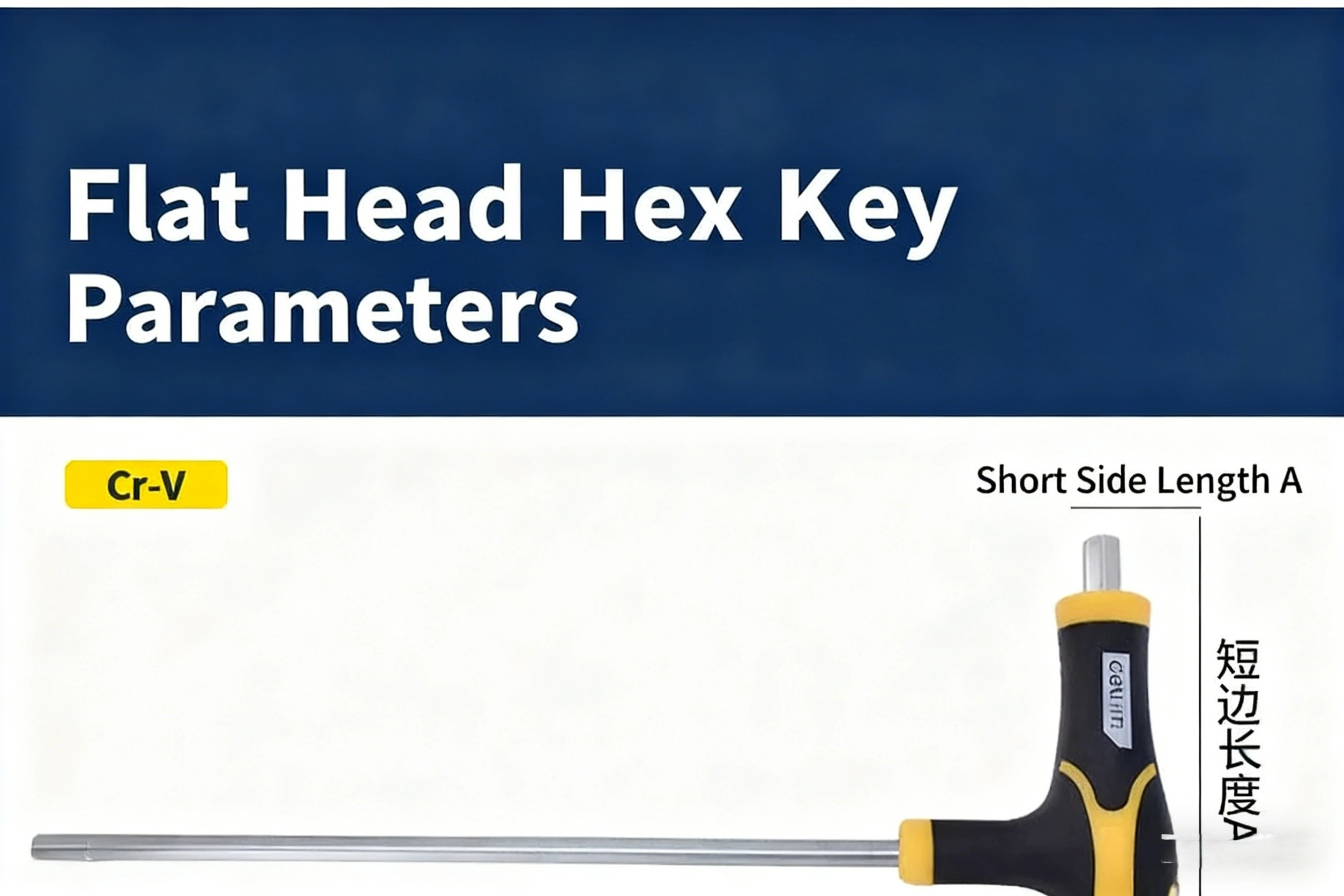 Plastic-Handle T-Type Hex Key Wrench