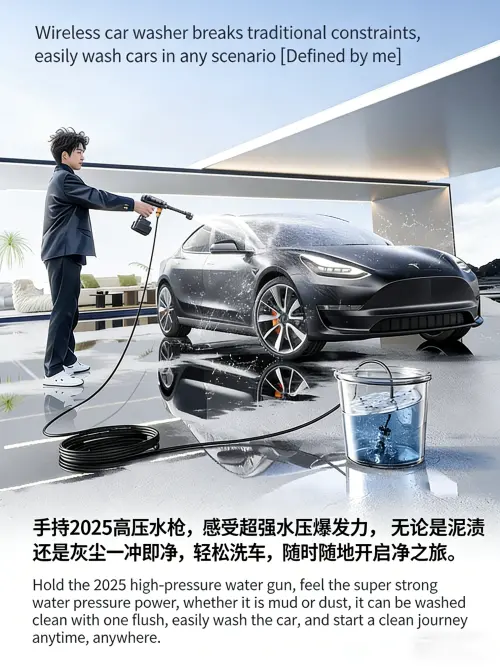 Car wash high pressure spray gun