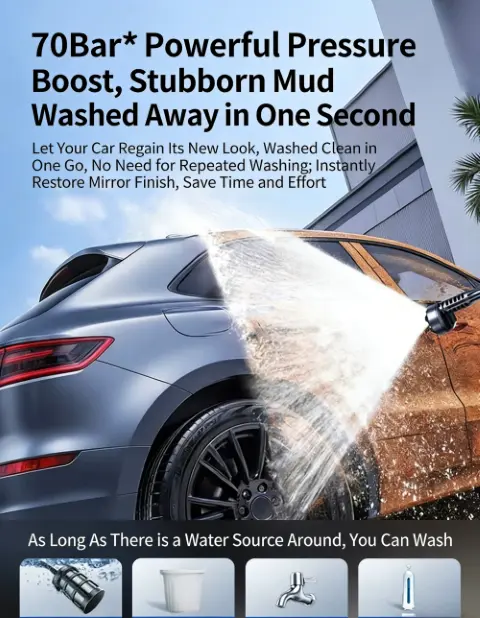 Car wash high pressure spray gun