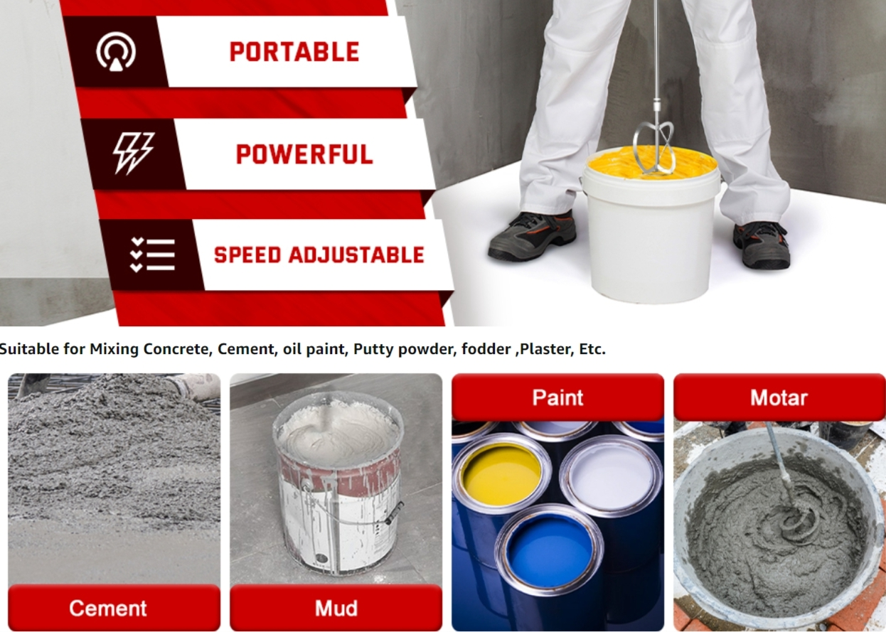 Industrial-Grade Electric Mixer