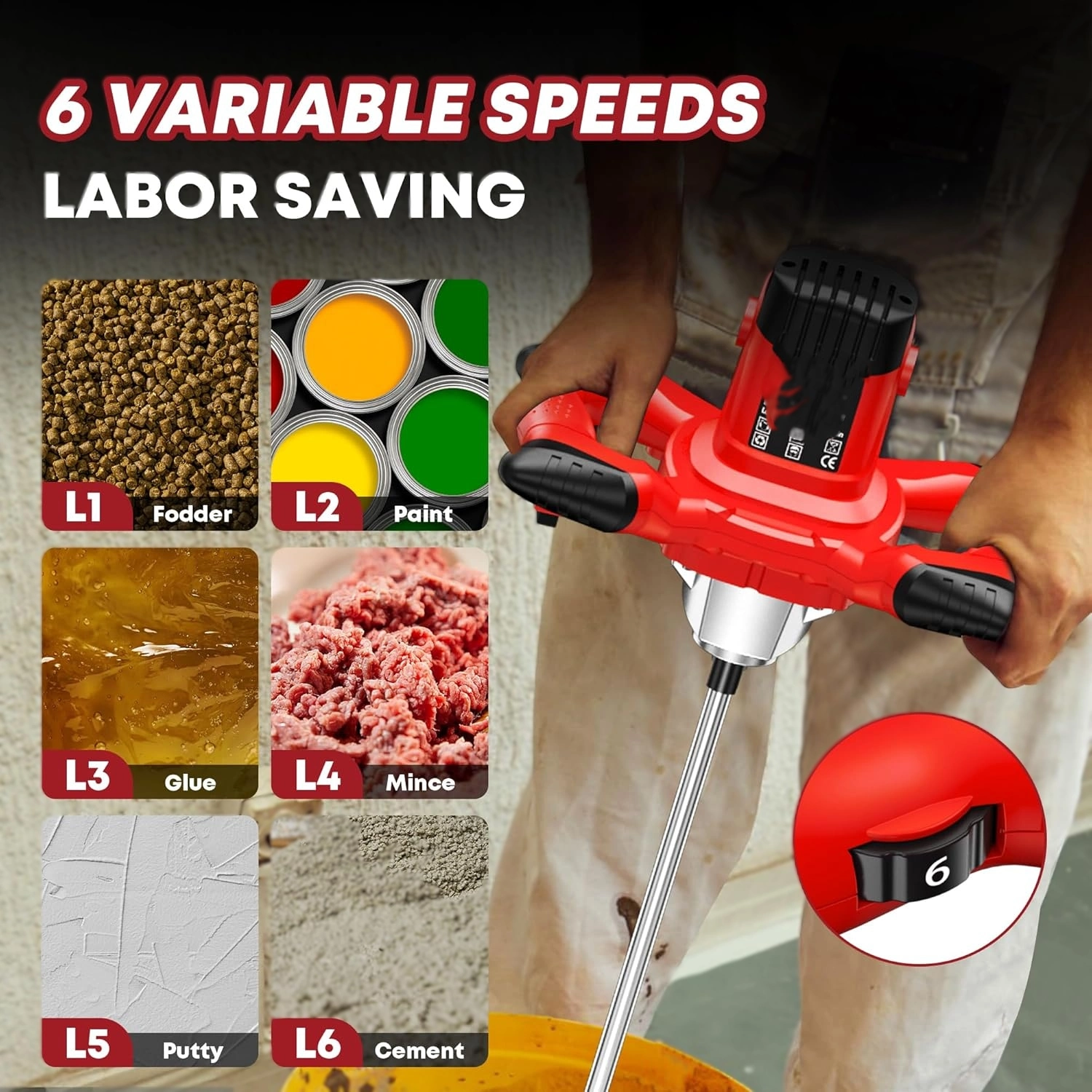 Industrial-Grade Electric Mixer Application