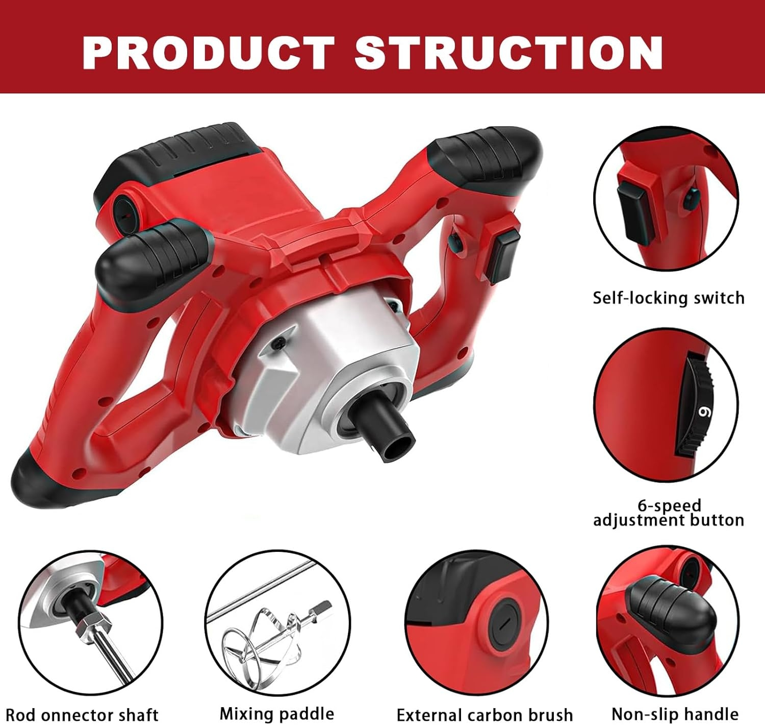 Industrial-Grade Electric Mixer