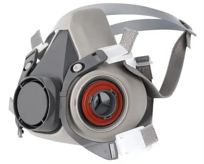 single-connector gas mask