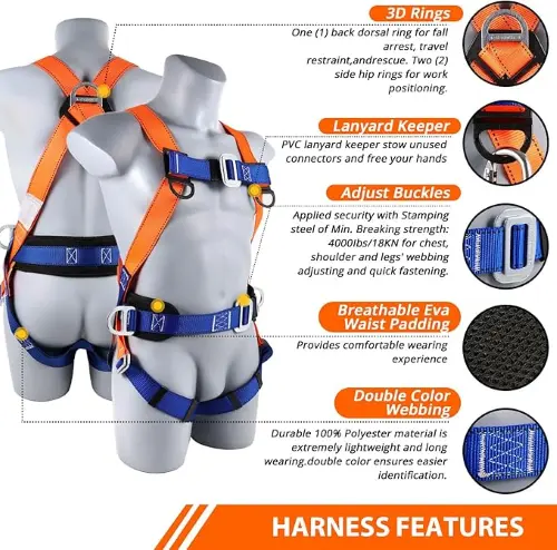 Full-Body Harness with Lumbar Support