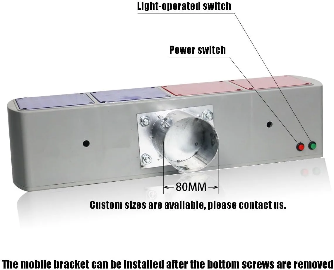 Solar Flashing Warning Light
