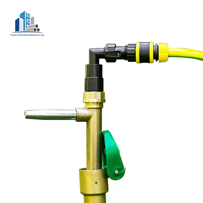 Quick brass water intake valve