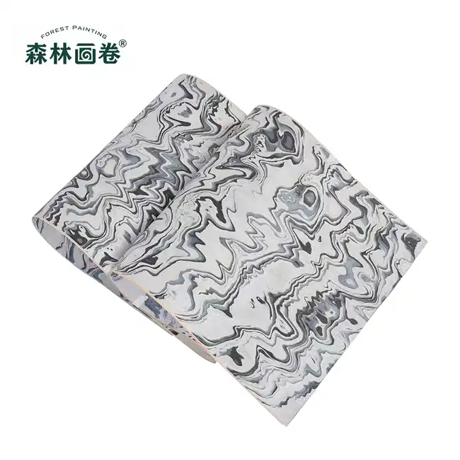 marble-patterned ink landscape prefinished wood veneer